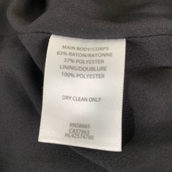 NEW Chelsea28 Size S Double Breasted Satin Blazer Jacket Black Career Evening - Picture 11 of 11